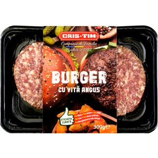 Cris-Tim | Burger cu vita Angus 300g