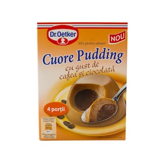 Dr. Oetker | Budinca Cuore cu gust de cafea si ciocolata 91g