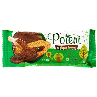 Poieni | Biscuiti cu glazura de cacao 33g