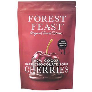 Forest Feast | Visine in ciocolata belgiana neagra 60% cacao 120g