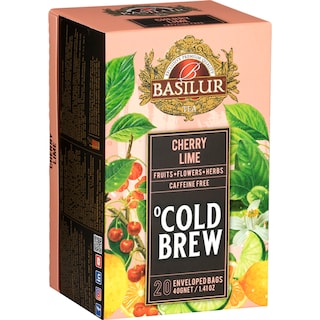 Basilur | Ceai Cold Brew Cherry Lime, fara cafeina 2x20g