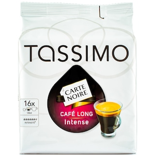 Tassimo | Carte Noire | Cafea capsule Cafe Long Intense 16 T-discuri 128g