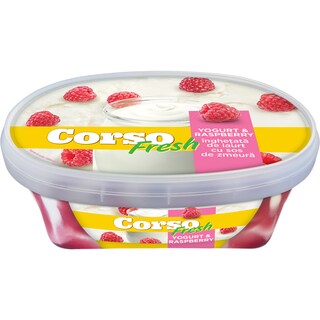 Corso | Fresh | Inghetata de iaurt cu sos de zmeura 900ml