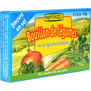 Rapunzel | Cub de supa de legume bio cu putina sare 68g