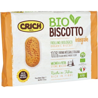 Crich | Biscuiti cu faina integrala de grau bio 220g