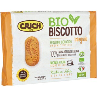 Crich | Biscuiti cu faina integrala de grau bio 220g