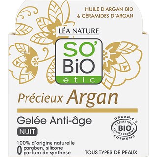 So'Bio | Gel bio anti-imbatranire cu argan de noapte 40ml