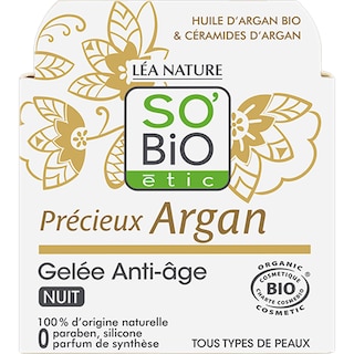 So'Bio | Gel bio anti-imbatranire cu argan de noapte 40ml