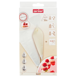 Zenker | Set 20 pungi si 3 capete pentru ornare