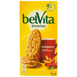 BelVita Breakfast | Biscuiti cu cereale si afine rosii 6 pachete 300g