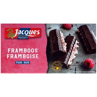 Jacques | Ciocolata neagra cu zmeura 200g
