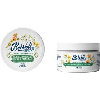 Bewell | Health | Crema tip balsam cu galbenele, sunatoare, musetel si vitamina A, E 50ml