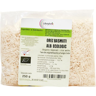 Naturalia | Orez basmati alb ecologic 250g