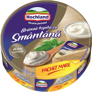 Hochland | Branza topita cu smantana Pachet mare 280g