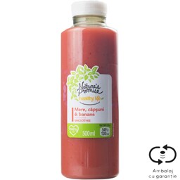 Smoothie de mere, capsuni si banane 500ml