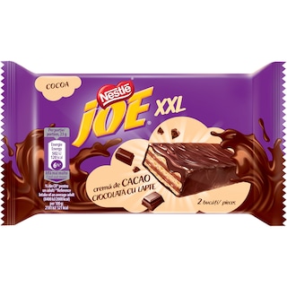 Joe | XXL | Napolitane cu crema de cacao, invelite cu ciocolata cu lapte 46g