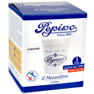 Pepino | Mezzolitro | Inghetata fara gluten cu gust de Zabaione 380g