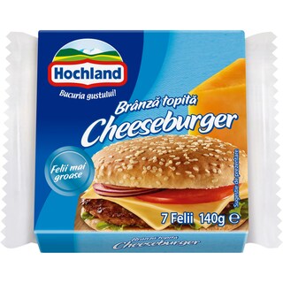 Hochland | Branza topita felii cheeseburger 140g