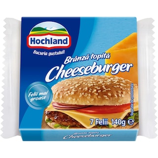 Hochland | Branza topita felii cheeseburger 140g