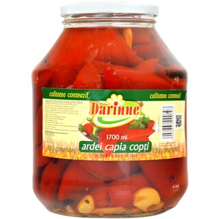 Darinne | Ardei capia copti in apa cu sare si otet 1680g