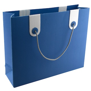 Cartobello | Punga cadou shopper albastra marimea L 36x10x28cm