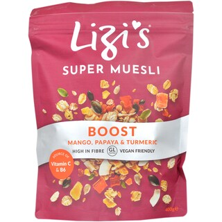 Lizi's | Musli Boost cu mango, papaya si turmeric 400g