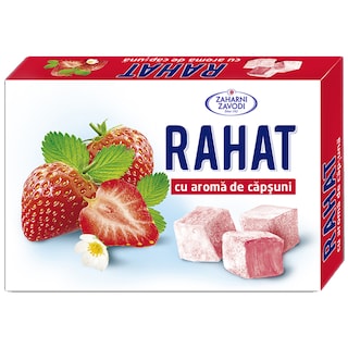 Zaharni Zavodi | Rahat cu aroma de capsuni 140g
