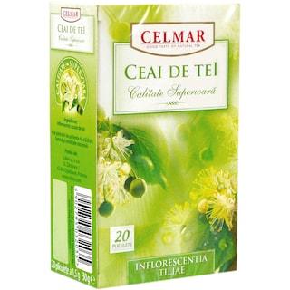 Celmar | Ceai de tei, 20 plicuri 30g