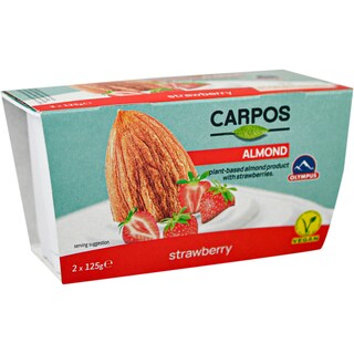Carpos | Desert cu migdale si capsuni 2x125g