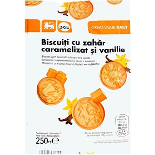 365 | Biscuiti cu zahar caramelizat si vanilie 250g