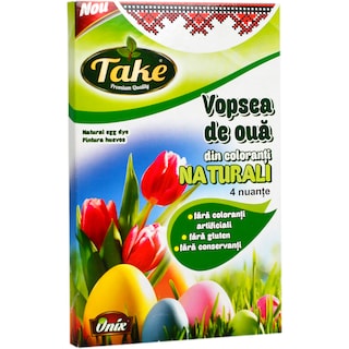 Take | Vopsea de oua din coloranti naturali, 4 culori