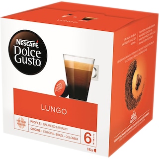 Nescafe | Dolce Gusto | Cafea Lungo, 16 capsule