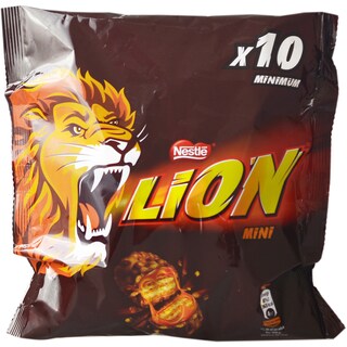 Lion | Mini batoane cu interior de caramel si napolitana cu ciocolata cu lapte 198g