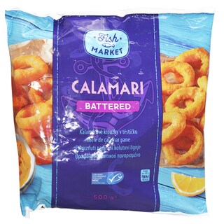 Fish Market | Inele de calamar pane 500g