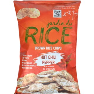 Jardin du rice | Chips orez ardei iute 50g
