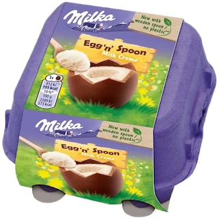 Milka | Oua de ciocolata cu crema de lapte 136g