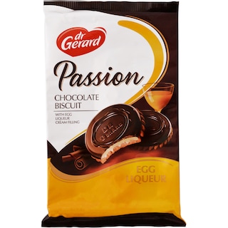 Dr Gerard | Passion | Biscuiti moi cu crema cu aroma de lichior de ou si ciocolata 170g