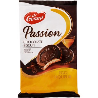 Dr Gerard | Passion | Biscuiti moi cu crema cu aroma de lichior de ou si ciocolata 170g
