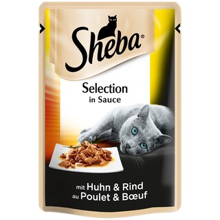 Sheba | Hrana umeda pentru pisici, cu pui si vita 85g