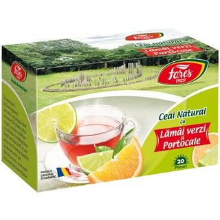 Fares | Ceai cu lamai verzi si portocale 20x2g