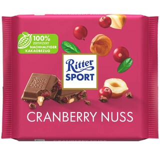 Ritter Sport | Ciocolata cu merisoare si alune 100g