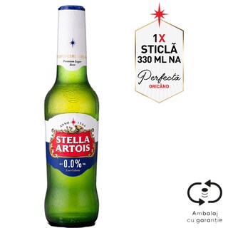 Stella Artois | Bere blonda fara alcool 0.33L