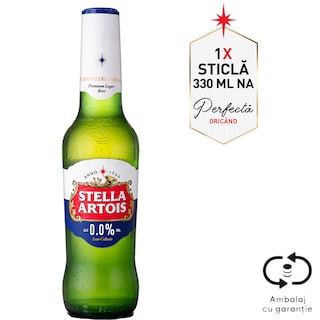 Stella Artois | Bere blonda fara alcool 0.33L