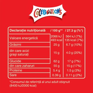 Celebrations | Selectie de ciocolata cu lapte  296g