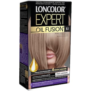 Loncolor | Expert Oil Fusion | Vopsea de par permanenta fara amoniac 8.1 Blond cenusiu deschis