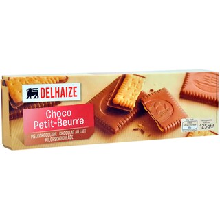 Delhaize | Biscuiti Petit Beurre cu ciocolata cu lapte 125g