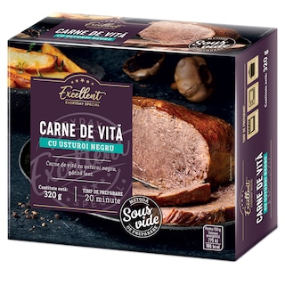 Excellent | Carne de vita cu usturoi negru, gatita lent 320g