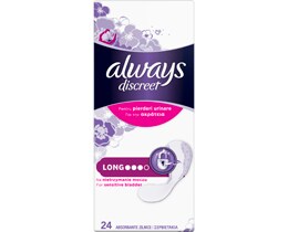 Always Discreet | Absorbante pentru pierderi urinare, Long, 24 bucati