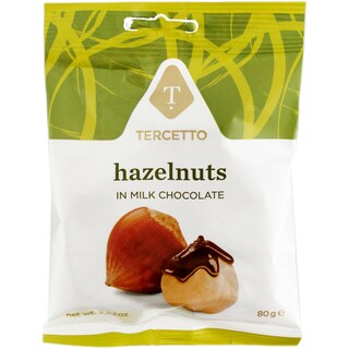 Tercetto | Alune de padure in ciocolata cu lapte fara gluten 80g