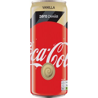 Coca-Cola | Bautura racoritoare carbogazoasa zero cu aroma de vanilie 330ml